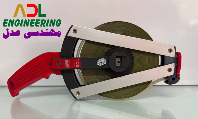 متر نواری 50 متری ایزولاین BMI با دسته بلبرینگی سه لایه