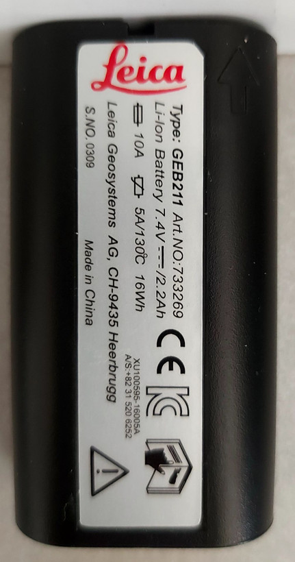 خرید باتری اصلی توتال استیشن لایکا سری GEB 211