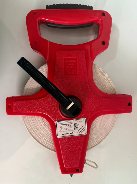 خرید مترمهندسی 50 متری دسته دار پلاستیکی FREEMANS