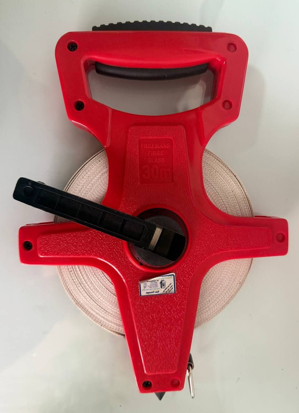 خرید متر مهندسی 30 متری دسته دار پلاستیکی FREEMANS
