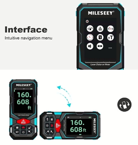 خرید متر لیزری دوربین دار شیب سنج دار مایلسی مدل K3 - 100 METER