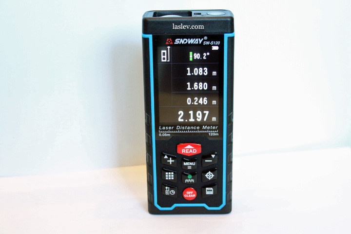 خرید متر لیزری SNDWAY SW - S120 با صفحه نمایش رنگی