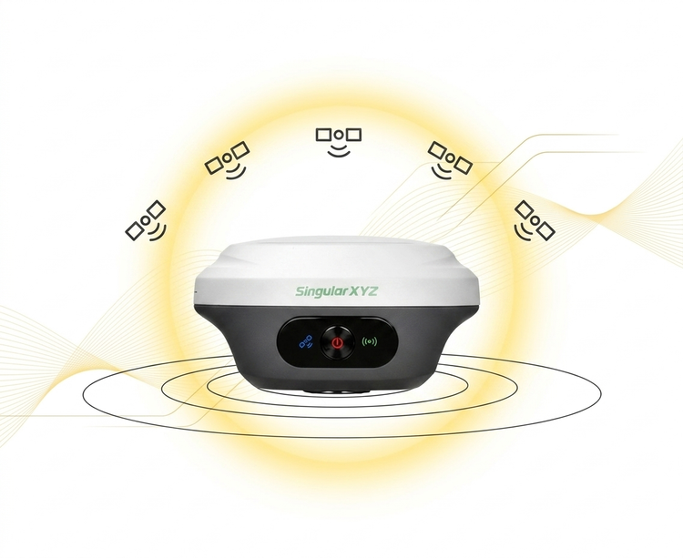 گیرنده GNSS مولتیفرکانس SINGULAR مدل ORION ONE با دوربین و لیزر